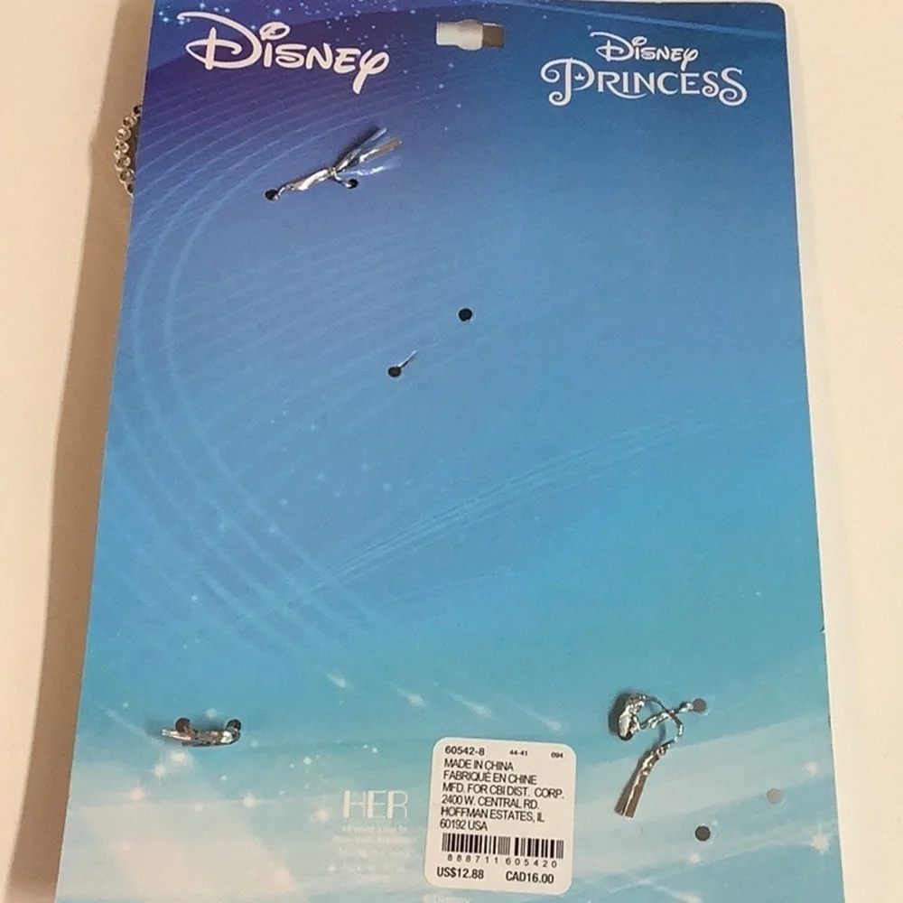 Disney Princess Silver and Blue Cinderella Wand. New